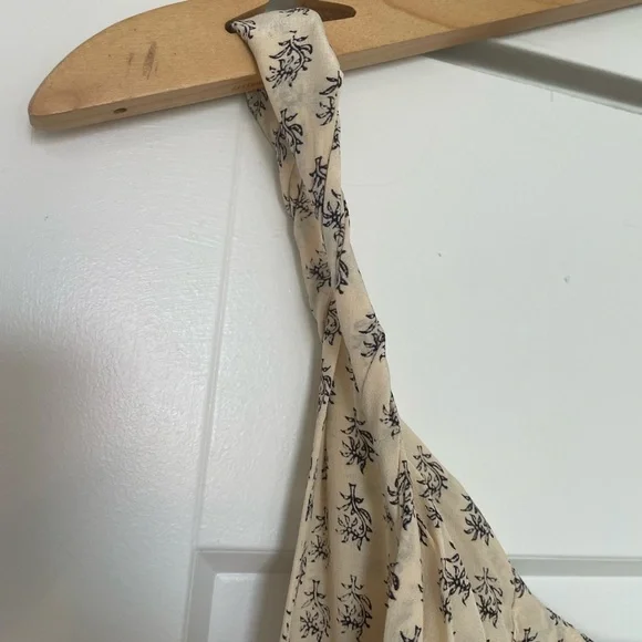 100% SILK Madewell Sun Isle Short Dress Moroccan Floral Boho Size 10 - Picture 4 of 9